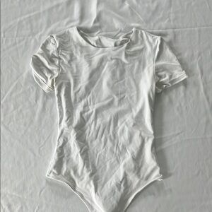 White Short Sleeve Bodysuit